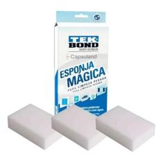 Esponja Magica Limpeza Pesada Tekbond 3 Unidades