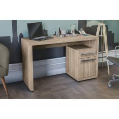 Escrivaninha P/ Escritório S970 C/ 1 Porta E 1 Gaveta Nogal - Kappesberg