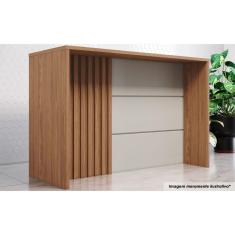 Balcão Ilha Cozinha Gourmet Requinte Nature-areia - Henn