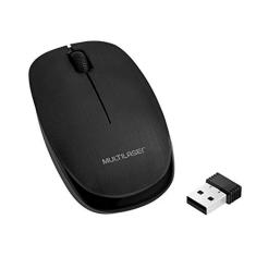 Mouse Sem Fio Wireless 2.4Ghz Preto Multilaser MO251
