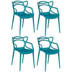 Kit 4 Cadeiras Allegra - Turquesa