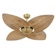 Ventilador de Teto Volare Dourado Office Dunamis Rádica Freijó 127V