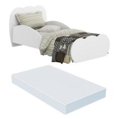 Mini Cama Algodão Doce com colchão 150cmx70cm 100% MDF Multimóveis Bra