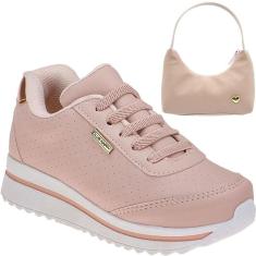 Tênis Infantil Feminino Com Bolsinha Club happy-Feminino