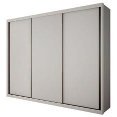 Guarda Roupa Casal Palazzo 3 Portas 6 Gavetas MDF Neve Móveis Novo Horizonte
