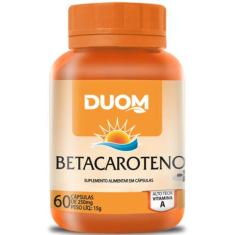 Betacaroteno Fonte De Vitamina A 1 Ao Dia 60 Cápsulas Duom