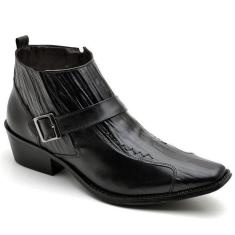 Bota Botina Social Country Reta Oposta Preto, 39