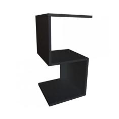 Mesa De Cabeceira Em S Em Mdf - Móveis Trovarelli, Preto