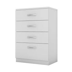 Comoda 04 Gavetas Astral Branco Demobile