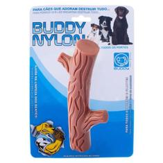 Brinquedo Para Cachorro Buddy Toys Graveto De Nylon Marrom