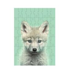 Quebra-Cabeça Exclusivo Animais Fofinhos Lobinho De 60 Peças