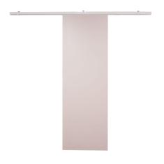 Porta De Correr Branco Prime Com Kit Alumínio Branco - 210x70