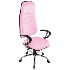 Cadeira Presidente com Espaldar Alto Linha Blenda Rosa