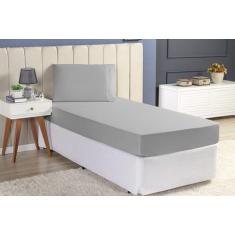 Jogo de Lençol Solteiro 2 Peças Cama Box com Elastico 400 Fios Toque M
