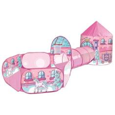 Barraca Infantil Toca Túnel 3 Em 1 Castle - PRO BABY