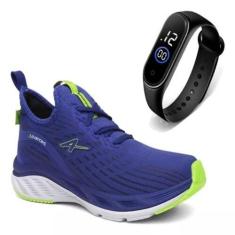 Kit Tênis Masculino Academia Corrida Treino Confortável Leve + Relógio