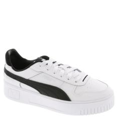PUMA Carina Street Tênis feminino, Puma branco-puma preto-puma prata, 40