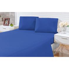 Jogo De Lençol Carinho Casal Queen 4 Peças Em Microfibra Varias cores 