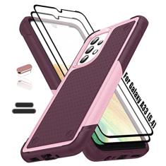 ymxdmd Capa resistente para Samsung Galaxy A33 (5G) de 6,4 polegadas, 4 cantos com airbags [proteção contra quedas de 3,6 m], capa antiderrapante texturizada com suporte para amortecedores,