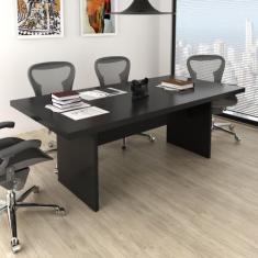 Mesa para Reunião 6 Lugares 200x100cm - Tecno Mobili