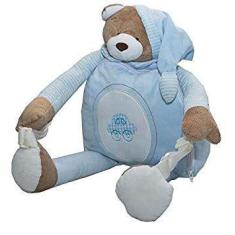 Mochila De Bebê Ursinho Nino Azul Zip Toys