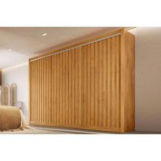 Guarda Roupa Casal York C-6 Gavetas E 3 Portas De Correr Ripada Peroba - Europa