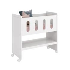 Mini Berço 3 em 1 Zain/Moisés Branco Fosco - Reller