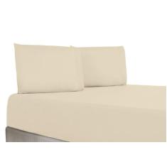 Lençol Casal Queen 3 Peças 400 Fios Ponto Palito - Maville, PALHA