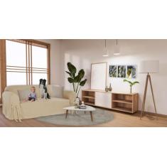 Capa para Sofá de 4 lugares até 2,50m em Gorgurão Resistente Sala  Lav