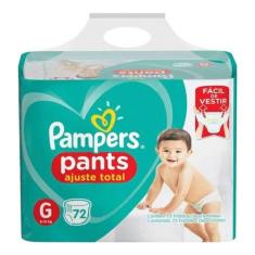 Fralda Pampers Pants Ajuste Total G 72 unidades