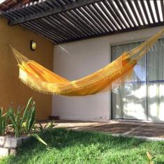 Rede de Dormir Sol a Sol Brim Amarela - TEIXEIRA