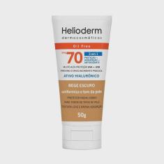 Protetor Solar Facial Helioderm Bege Escuro Fps70 50g