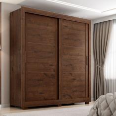 Guarda-roupa Casal 2 Portas 4 Gavetas Titanium Jacarandá