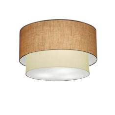 Plafon Para Corredor Cilíndrico Sc-3045 Cúpula Cor Palha Bege