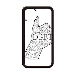 LGBT Bandeira de arco-íris ótima para iPhone 12 Pro Max Capa para Apple Mini Mobile Case