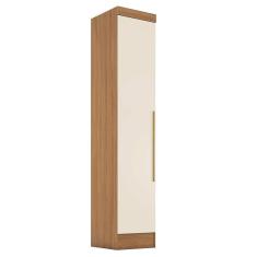 Módulo Guarda-roupa Smart 1 Porta Espresso Móveis Cinamomo/Off White