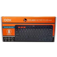 Teclado sem Fio Retro PLUS Preto OEX TC510