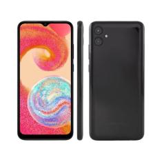 Smartphone Samsung Galaxy A04e 64GB Preto 4G Octa-Core 3GB RAM 6,5 Câm