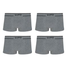 Kit 4 Cuecas Lupo Sunga Fio Texturizado 00526-104, Cinza, G