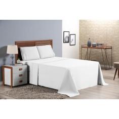 Jogo De Lençol King 4 peças 180 Fios percal Com Elástico - Bela Casa S