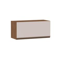 Armário Aéreo Cozinha Modulado Conecta C/ 1 Porta Basculante Basculante Off White/ebano - Genialflex