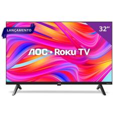 Smart Tv 32 Hd Roku Tv 32s5045/78g Aoc Preto Bivolt