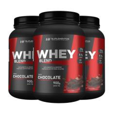 3x whey protein de chocolate 900g hf suplements, PREMIUM