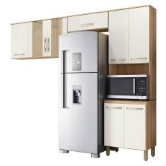 Armario de Cozinha Fit com 8 Portas 261 cm