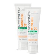 Kit 2 Protetor Solar Facial NeoStrata Minesol Oil Control FPS 70 Pele Clara 40g