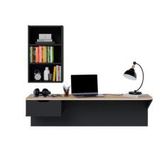 Escrivaninha Bancada Estudo Tech Moov Preto Fosco Tauari Nobre - Colib