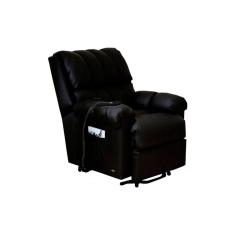 Poltrona Reclinável Motorizada Detroit Golden Zero Wall Com Lift Courano Preto Probel