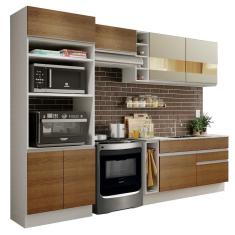 Cozinha Completa Madesa Jade com Armário e Balcão (Sem Tampo e Pia)