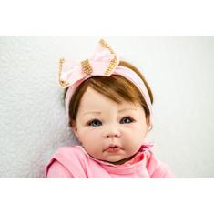 Bebê Reborn Menina, Realista, Pronta Entrega, corpo de Vinil