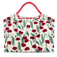 QTKJ Sacola de flores, bolsas femininas, bolsa de ombro, bolsa de trabalho de grande capacidade, lancheira de lona reutilizável, bolsa de professor, Colorido., One Size
